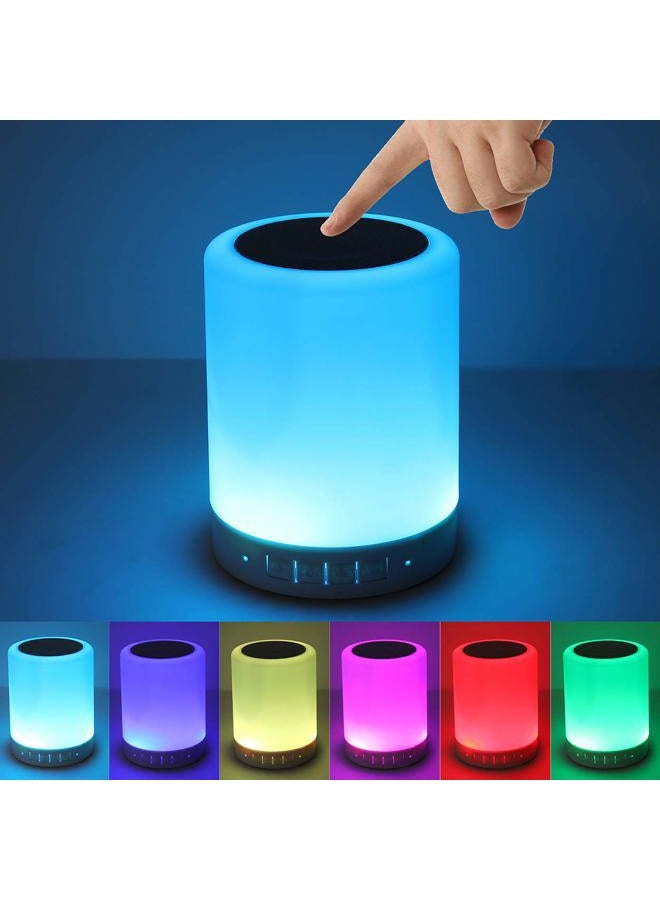 KPR Night Light Bluetooth Speaker, Portable Wireless Bluetooth Speakers, Touch Control Bedside Table Light, Outdoor Speakers Bluetooth, Best Gifts for Girl, Boy, Baby - Image 1
