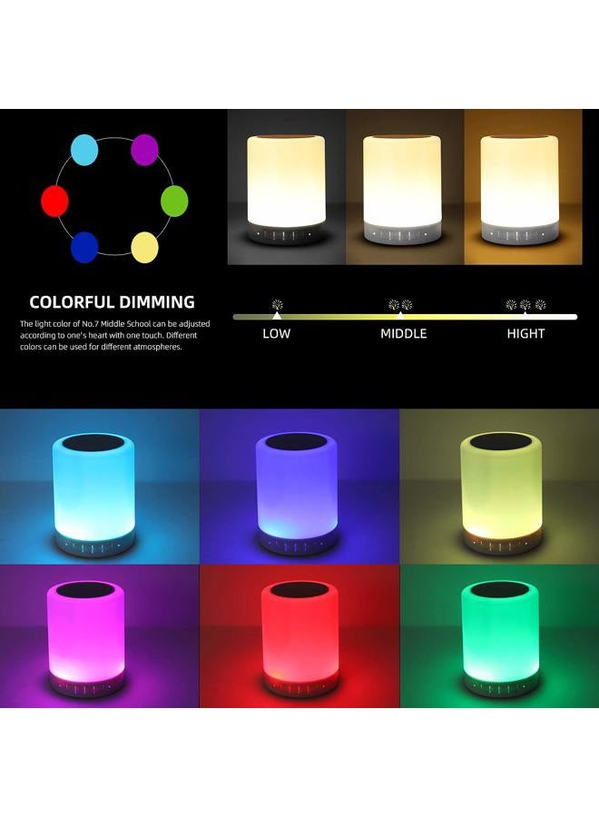 KPR Night Light Bluetooth Speaker, Portable Wireless Bluetooth Speakers, Touch Control Bedside Table Light, Outdoor Speakers Bluetooth, Best Gifts for Girl, Boy, Baby - Image 2