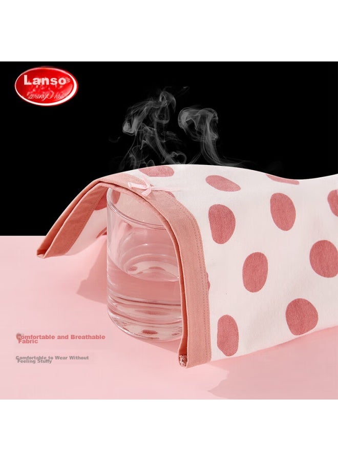 LANG SHA Langsha Children's Underwear, Girls' Underwear, Pure Cotton, Student, Baby, Comfortable Underwear, Girls' 4-pack, Umbrella Round Dots, 130 - Image 3