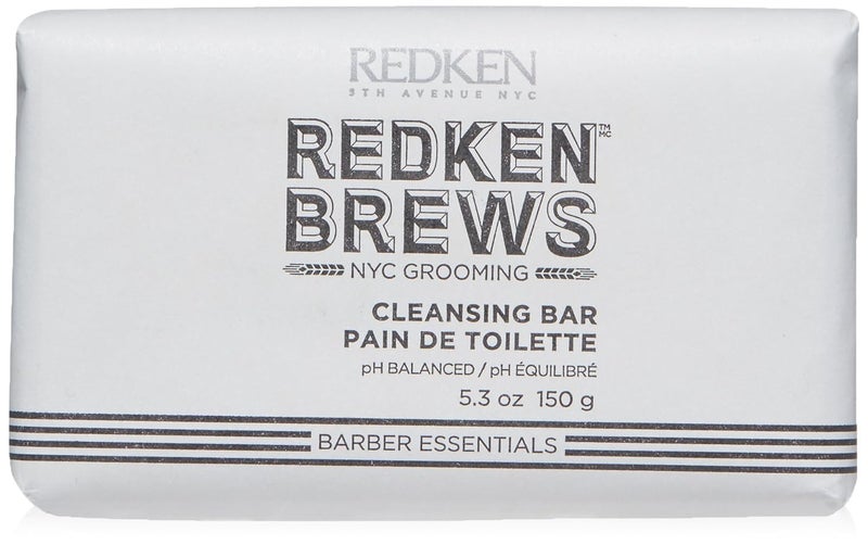 Redken Brews Mens Cleanse Bar  MultiPurpose Bar Soap For Face and Body For All Mens Skin Types Moisturizing  Deodorizing With Clean  Fresh Scent 53 Fl Oz
