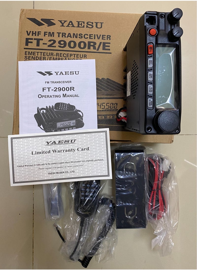 Generic - special offer Full Solution: Yaesu FT-2900R/E 75W VHF FM Mobile Radio Transceiver 136-174MHz with Heavy-Duty High-Gain Mobile Antenna vhf, and Nagoya Mobile Antenna Mount with 5m Black Cable, UHF Connector Big offer . - Image 1