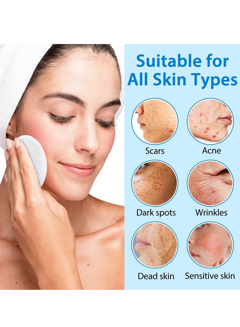 ALIVER 40Pcs Glycolic Acid Pads Smooth And Radiant Skin Glycolic Pads Reduce Scars Fine Lines Dark Spots Acne Dead Skin & Blackheads with Glycolic Acid Salicylic Acid & Hyaluronic Acid  - Image 5