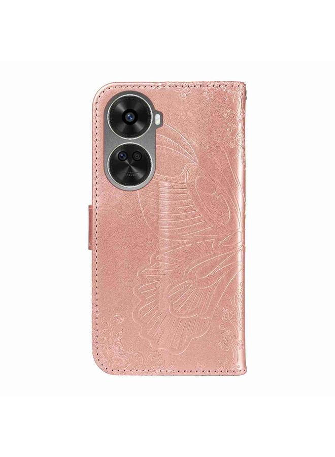 S-TOP Case For Huawei nova 11 SE 4G Swallowtail Butterfly Embossed Leather Phone Case - Image 3