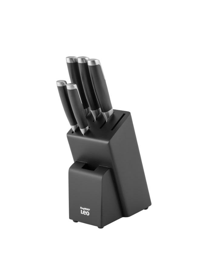 Berghoff - Pack Of 6 Knife Block Set  cm-Black - Image 1