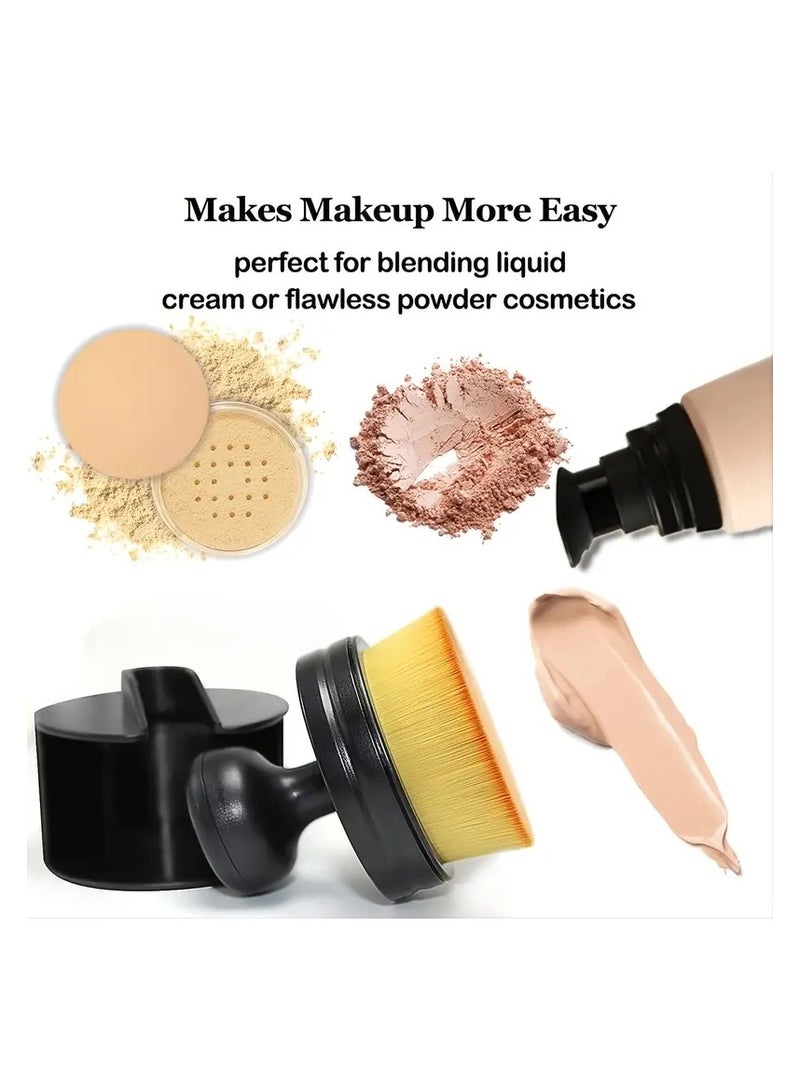ORiTi Travel Ready Foundation Brush Prfect for Blending Liquid Cream or Powder Makeup for Full Coverage - Image 3