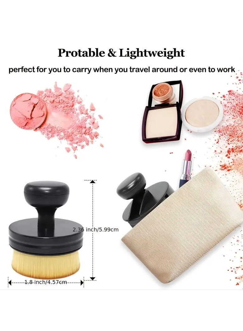 ORiTi Travel Ready Foundation Brush Prfect for Blending Liquid Cream or Powder Makeup for Full Coverage - Image 4