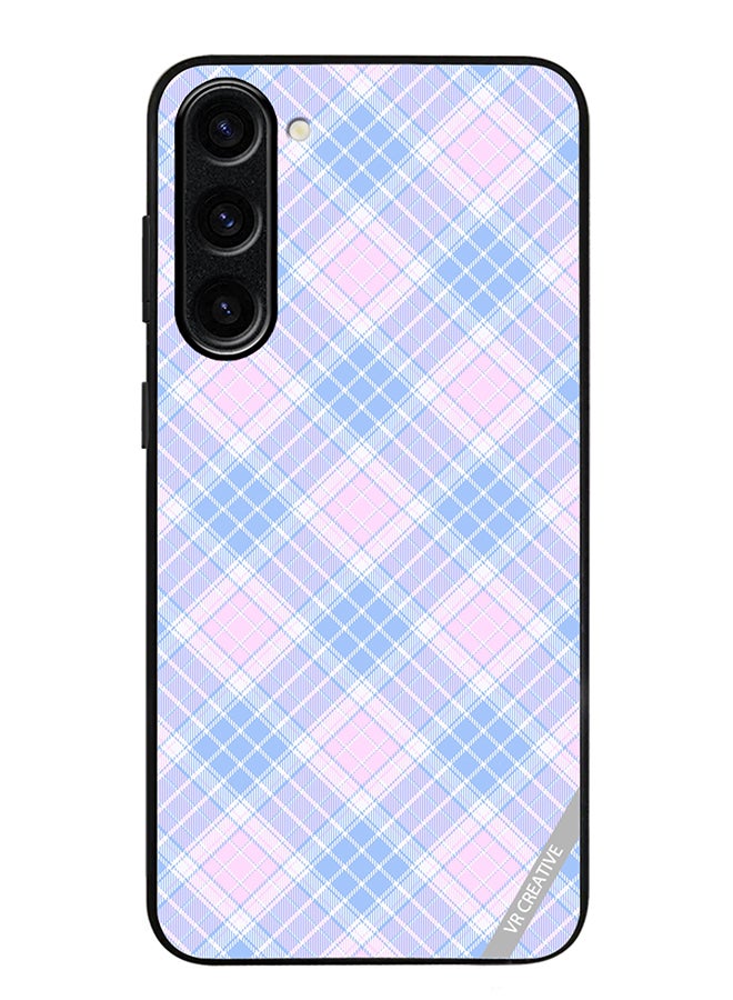 VR CREATIVE Protective Case Cover For Samsung Galaxy S24 Checks Color Square Geometric Texture Design Multicolour - Image 1