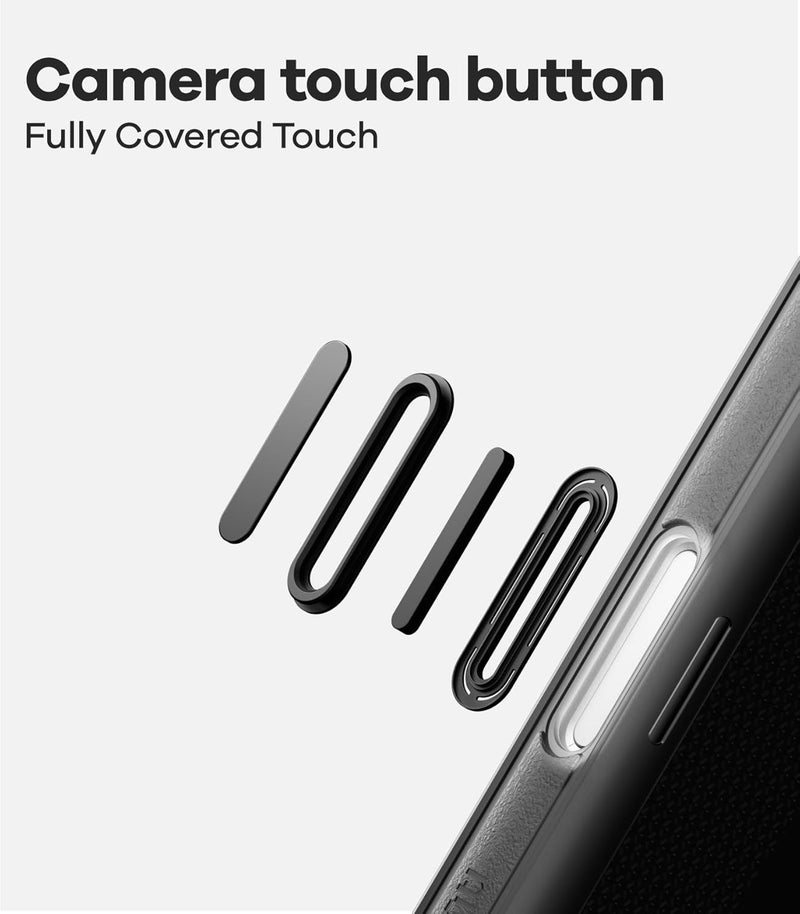 Aulumu حافظة A17 المتينة لهاتف iPhone 17 Pro Max | متوافقة مع MagSafe | حماية متكاملة من السقوط | أزرار حساسة للمس | تصميم خارجي عسكري أسود - Image 4