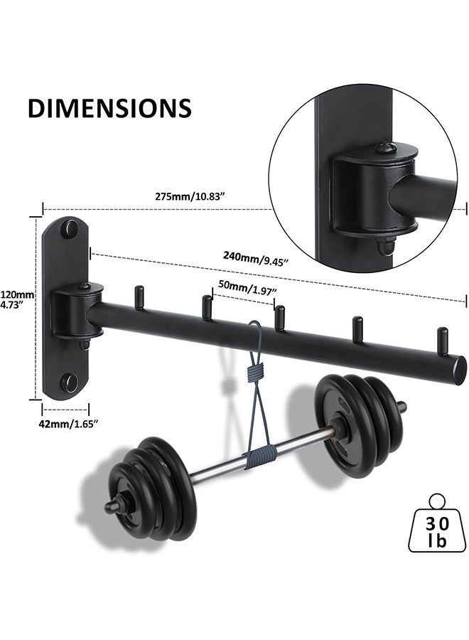 Arabest Wall Mounted Drying Rack,Swivel Stainless Steel Laundry Hanger Racks,Space Saving Heavty Duty Clothes Wall Drying Rack for Laundry Closet Bendrrom Bathroom,Matte Black - Image 2