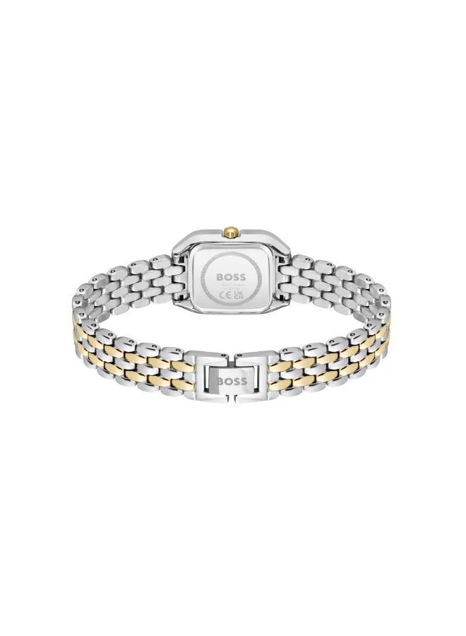 BOSS BOSS Two Hand Quartz Movement Watch for Women MAE PETITE   Collection with Two-Tone Stainless Steel Bracelet - 1502822