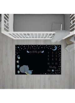 Home Print Milestone Baby Blanket 