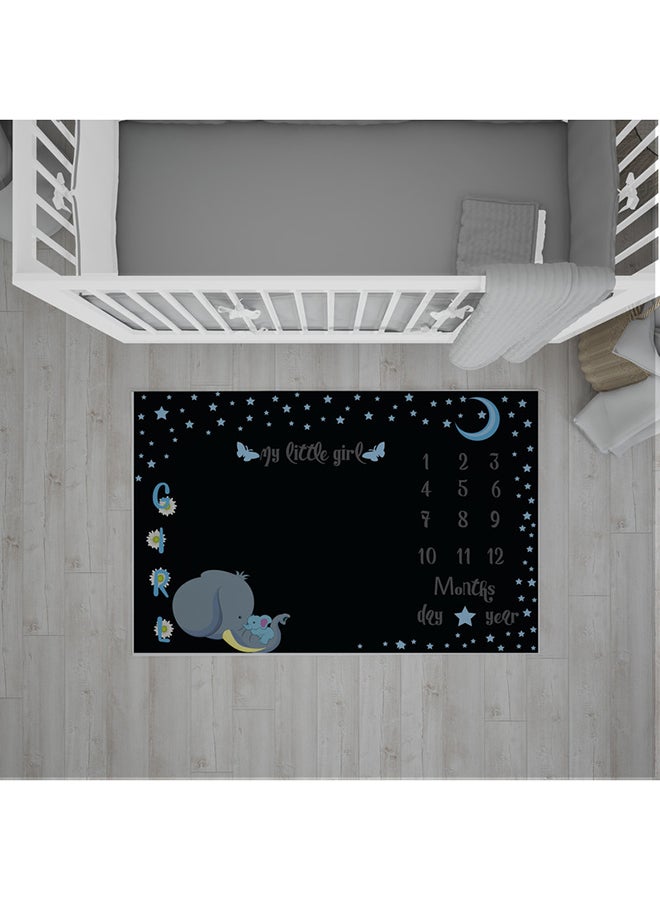 Home Print Milestone Baby Blanket