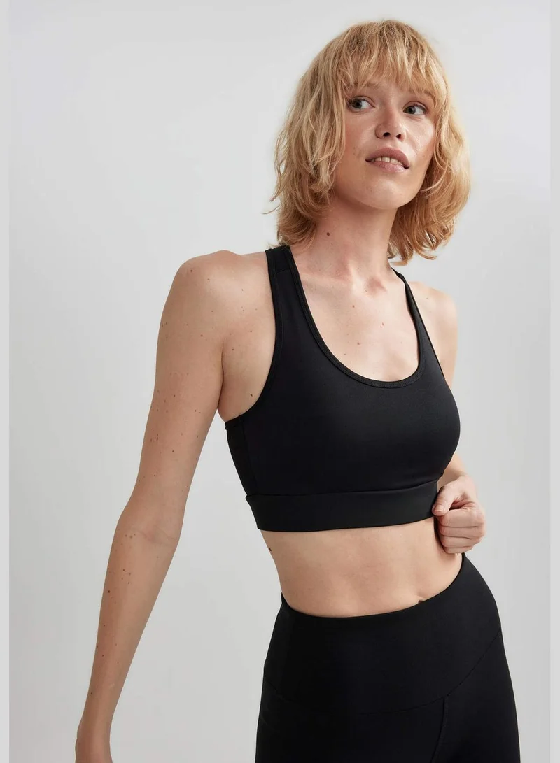 ديفاكتو Woman Crew Neck Sleeveless Knitted Bra