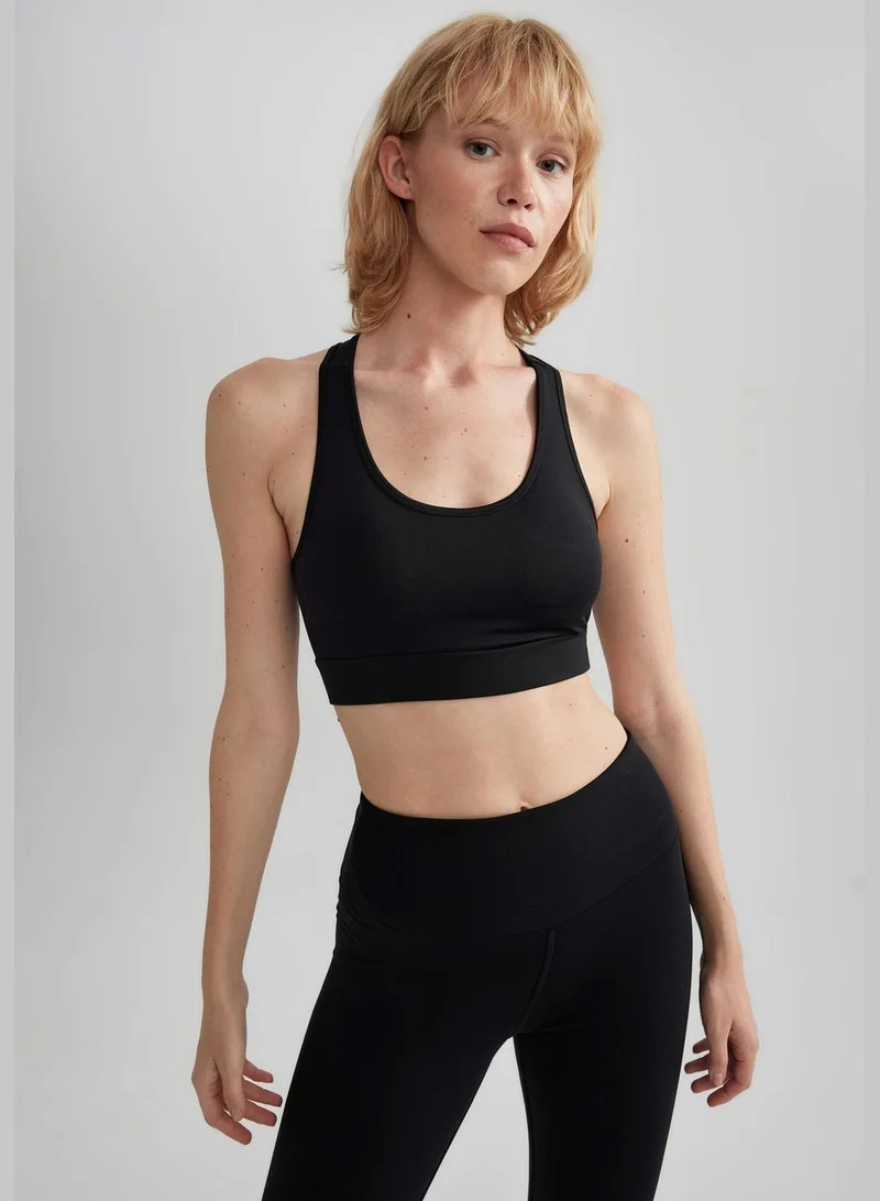 ديفاكتو Woman Crew Neck Sleeveless Knitted Bra