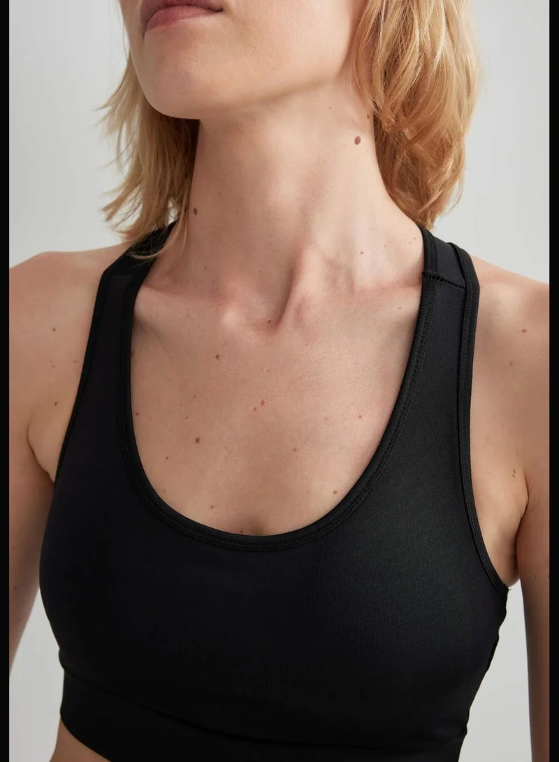 ديفاكتو Woman Crew Neck Sleeveless Knitted Bra