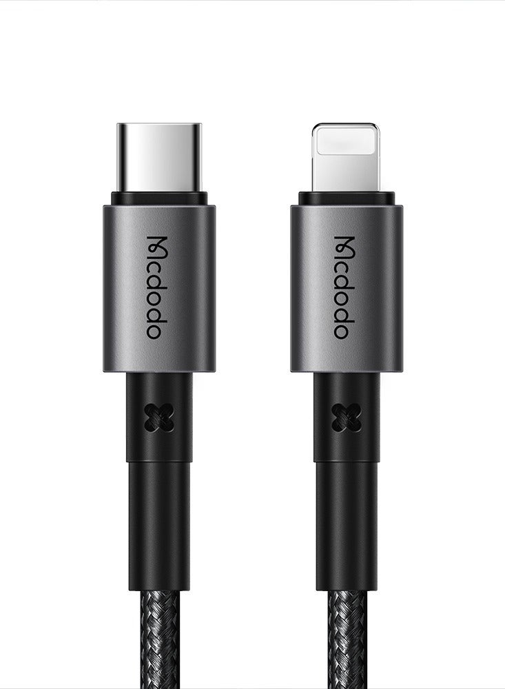 Mcdodo Type-C to Lightning Cable CA-285 ,1.2m , 36W Super Fast Charging with PD , Data Transfer up to 480Mbps , Durable Design with SR Boost and Fast Heat Dissipation , High Performance and Ultra Safety in Stylish - Black - Image 1