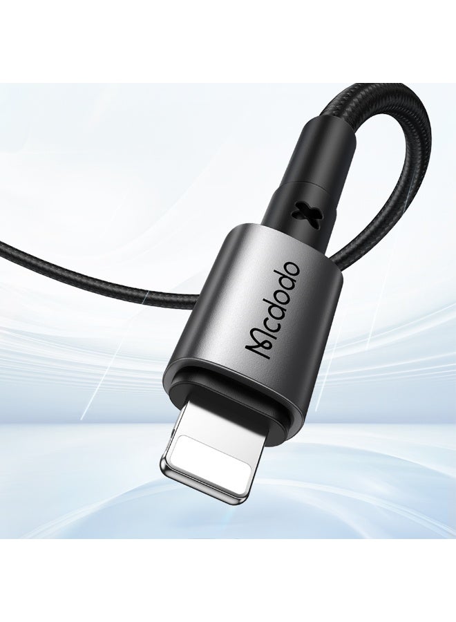 Mcdodo Type-C to Lightning Cable CA-285 ,1.2m , 36W Super Fast Charging with PD , Data Transfer up to 480Mbps , Durable Design with SR Boost and Fast Heat Dissipation , High Performance and Ultra Safety in Stylish - Black - Image 2