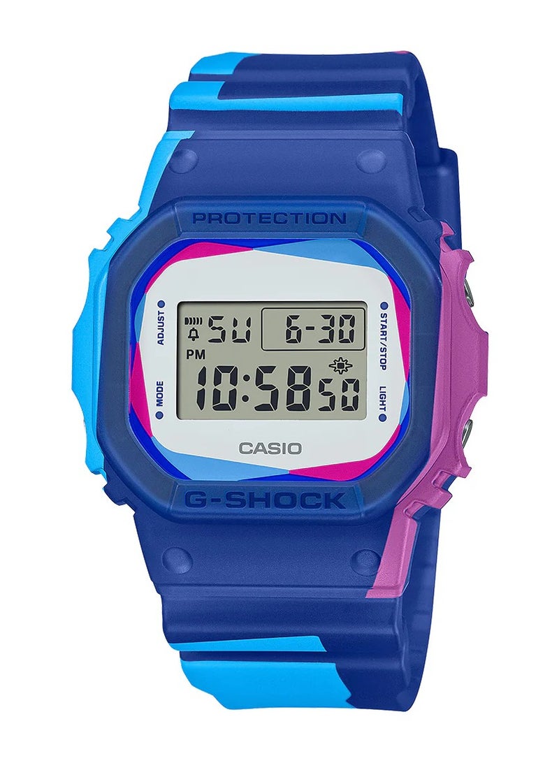 كاسيو ساعة كاسيو جي-شوك - DWE-5600PR-2DR مينا شفافة، سوار متعدد الألوان - Image 1