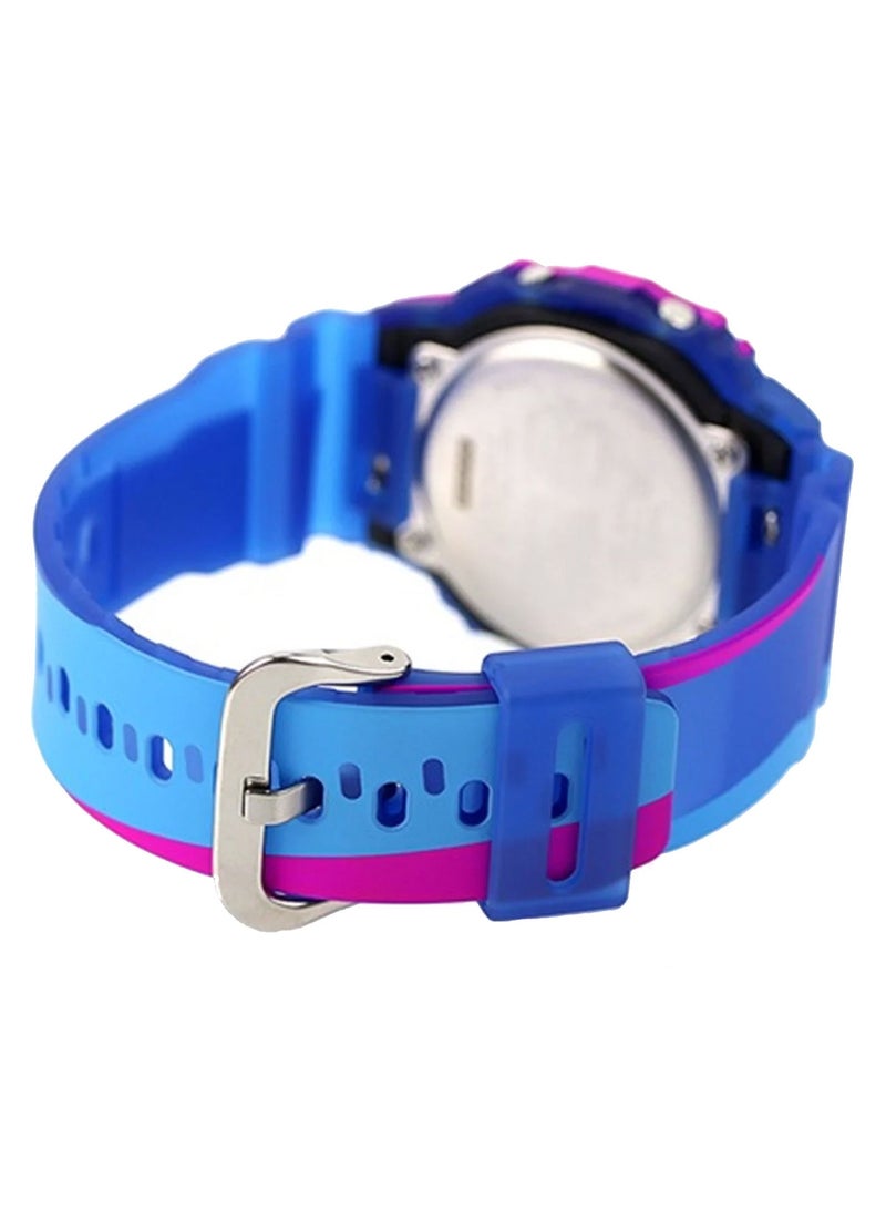 كاسيو ساعة كاسيو جي-شوك - DWE-5600PR-2DR مينا شفافة، سوار متعدد الألوان - Image 3