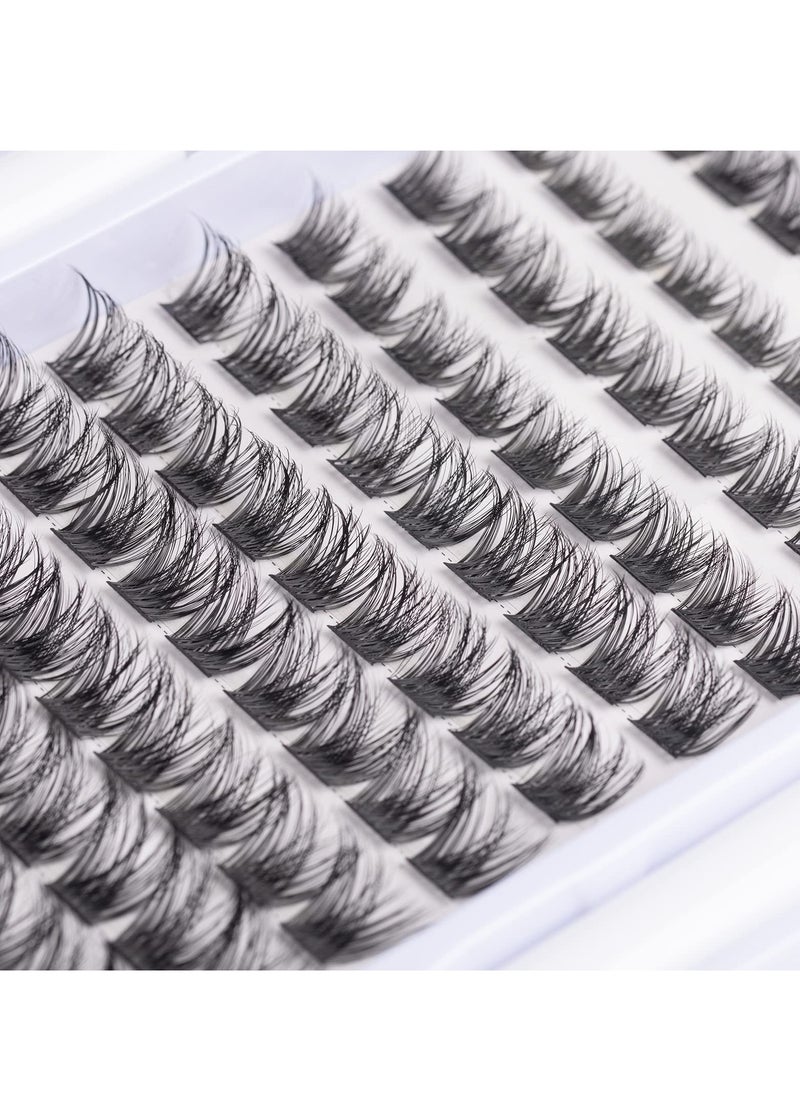 Generic - Individual Lashes Cluster Lashes 45 Pcs DIY False Eyelashes Reusable 3D Eyelash Extension Kit Soft Natural C CC D Curl Individual Eyelashes with Eyelash Glue 10/12/14/15/16mm Length - Image 1