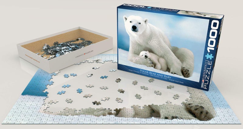 EuroGraphics Polar Bear and Baby Puzzle (1000-Piece), 6000-1198 - Image 4