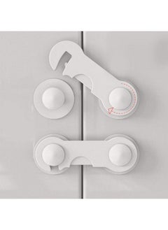 Safe-O-Kid Pack Of 12 Finger Injury Safety Durable Elegant Child Safety Cabinet Lock White  - Image 4
