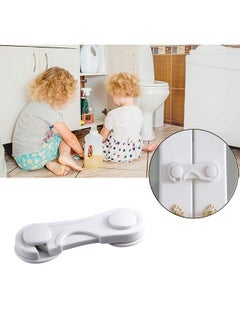 Safe-O-Kid Pack Of 12 Finger Injury Safety Durable Elegant Child Safety Cabinet Lock White  - Image 3