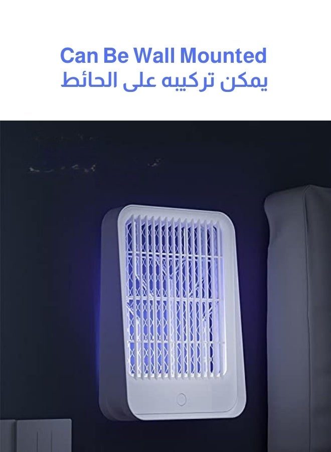 Generic (Unbranded) **USB UV Mosquito Trap Lamp with Electric Grid, 30 m² Coverage, White** - Image 5