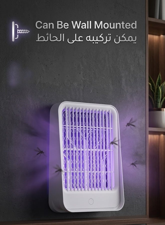 Generic (Unbranded) **USB UV Mosquito Trap Lamp with Electric Grid, 30 m² Coverage, White** - Image 4