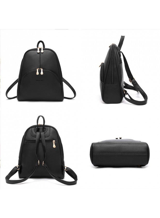 Nevenka Nevenka Backpack Purse for Women Casual Shoulder Bag PU Leather Zipper Closure Adjustable Strap  - Image 3
