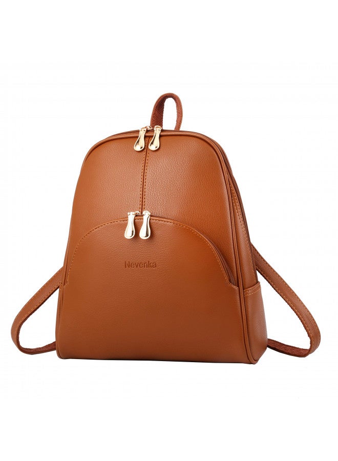 Nevenka Nevenka Backpack Purse for Women Casual Shoulder Bag PU Leather Zipper Closure Adjustable Strap  - Image 1