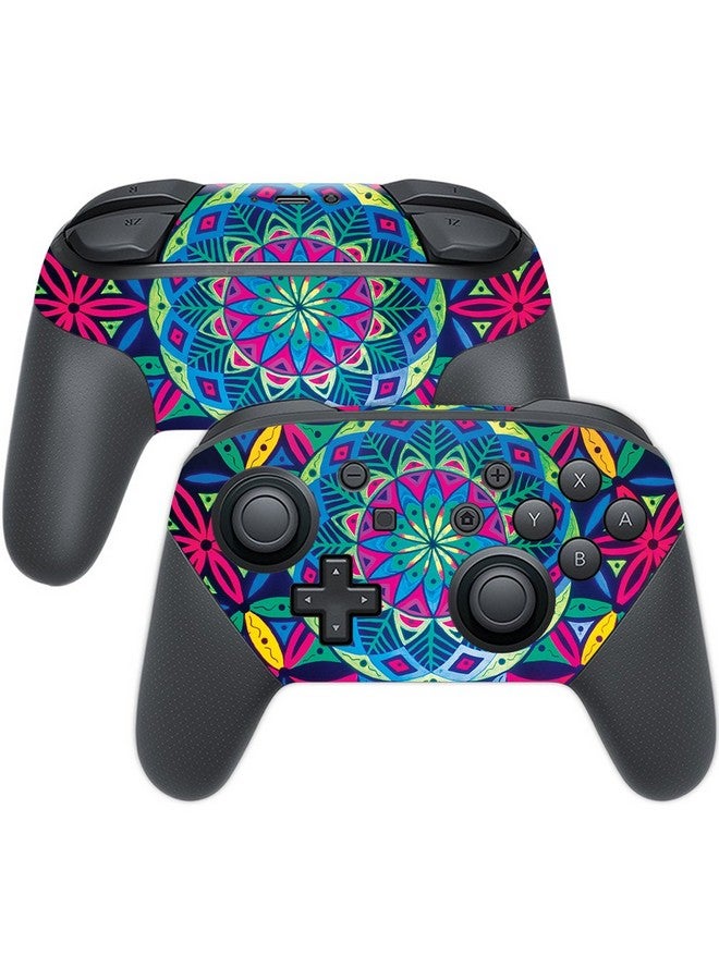 MIGHTY SKINS Mightyskins Skin Compatible With Nintendo Switch Pro Controller Geo Garden | Protective, Durable, And Unique Vinyl Decal Wrap Cover | Easy To Apply, Remove, And Change Styles | Made In The Usa - Image 1