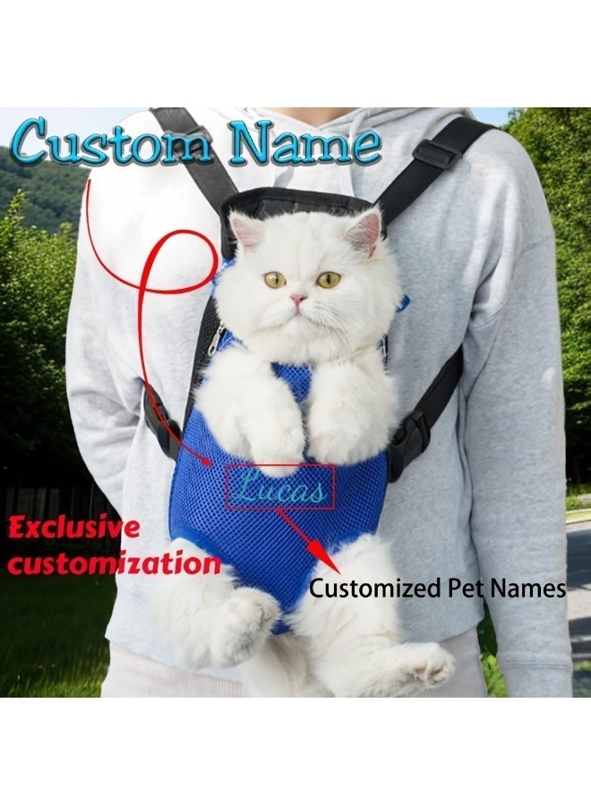 Pet carrier backpack, small size (S), suitable for puppies and kittens only, up to 2.5 kg. It features a front carrier with exposed legs, making it easy to carry dogs, and is ideal for walks, camping, travel, and outdoor activities. Dimensions: 28 cm x 18 cm x 15 cm - Image 2