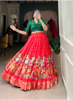 Co-ord Set Collection Red    Lehenga & Green Blouse - pzsku/ZD7AF29CDF65247C125F0Z/45/_/1738827185/6635ddad-3f27-4825-9b8a-794e15e3a771