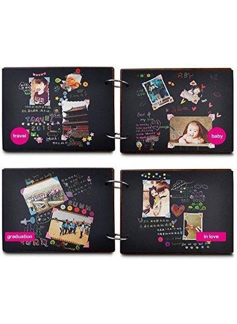 Generic UNNATII ENTERPRISES Natural Wood Elegance Handcrafted Wooden Photo Album for Cherished Memories 13  - Image 2
