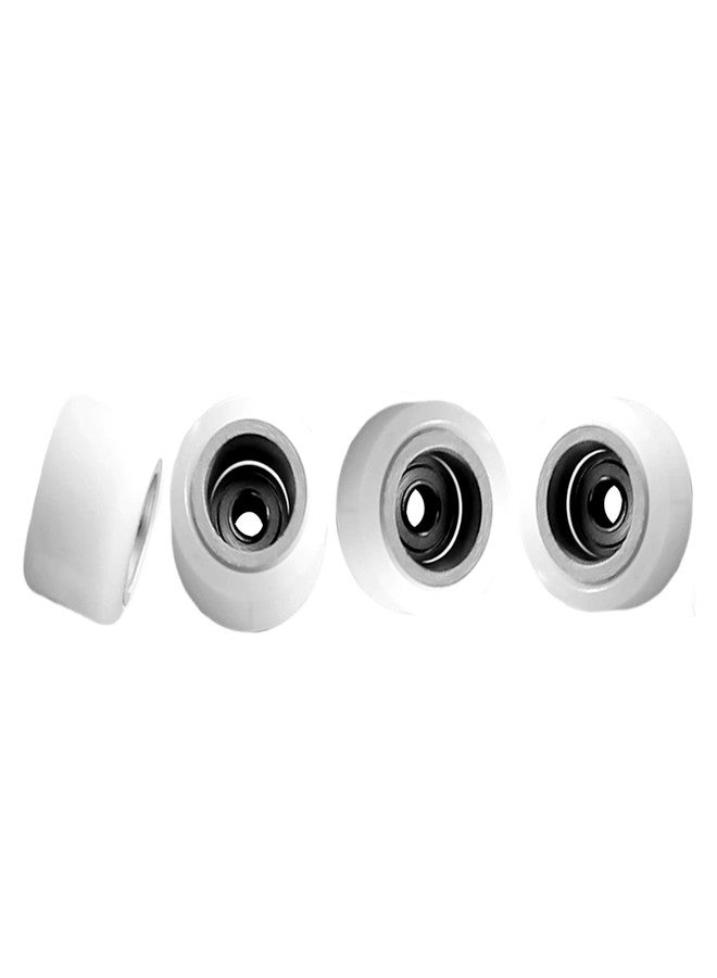 Noahwood Fingerboard Pro Wheel Finger Skateboard Extreme Sports Durable skid Strong Grip Handmade Outperform Polyurethane 7.62mm Twin Sheel White-Silver Wheel - Image 1