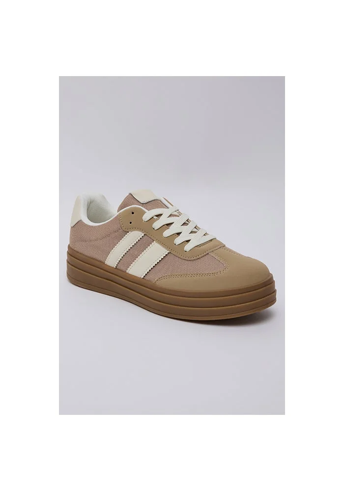 Stripe Detail Platform Sneakers