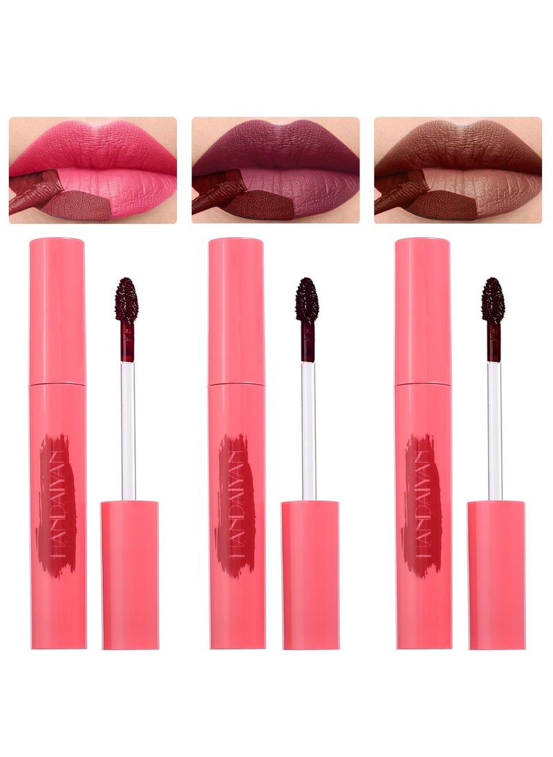 BONNIE CHOICE BONNIE CHOICE 3 Colors Peel Off Matte Lip Liner Stain Long Lasting Natural Peel Off Tattoo Lip Stain Waterproof NonStick Cup Lip Tint Peel Off Lip Gloss Lip Makeup Gifts for Women040506 