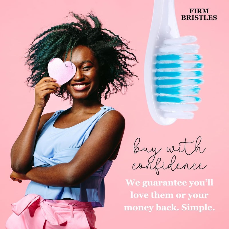 Lingito Portable Folding Toothbrush Kit - Built-in Cover, Collapsible, Multi-color (3 Pack Firm-Multicolor) - Image 4