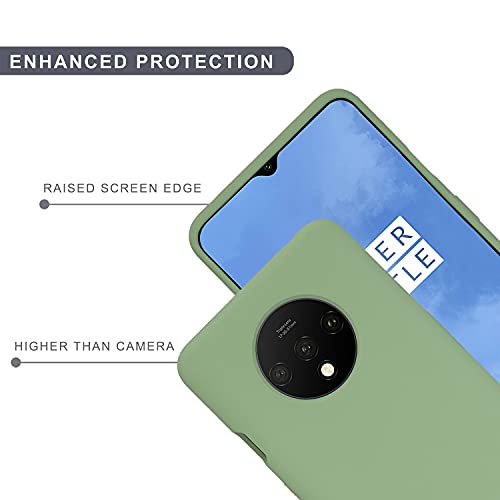 SPRIG Compatible with OnePlus 7T Liquid Silicone Premium Back Cover Drop Tested Shock Proof Mobile Case for Men,Women,Boys and Girls with Camera Protection (Mint Green) - Image 4