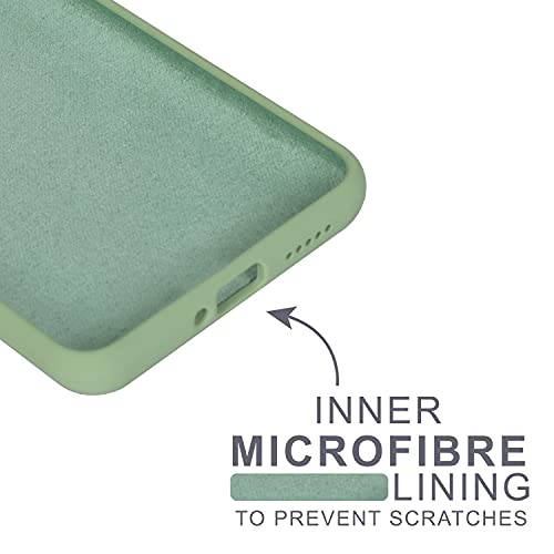 SPRIG Compatible with OnePlus 7T Liquid Silicone Premium Back Cover Drop Tested Shock Proof Mobile Case for Men,Women,Boys and Girls with Camera Protection (Mint Green) - Image 3