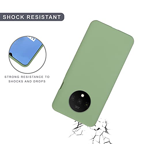 SPRIG Compatible with OnePlus 7T Liquid Silicone Premium Back Cover Drop Tested Shock Proof Mobile Case for Men,Women,Boys and Girls with Camera Protection (Mint Green) - Image 5