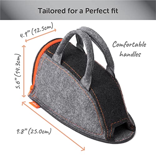oliso Small Carry Bag for M2Pro & M3Pro Mini Irons – Travel Case Fits Most Mini Steam Irons – Ideal for Storage or Quilting Retreats – Orange - Image 3