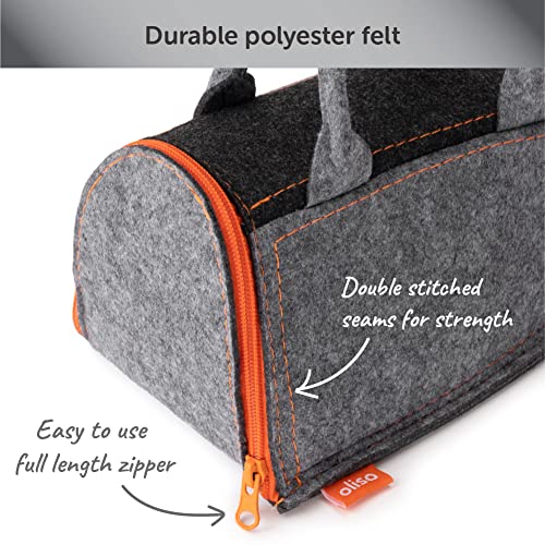 oliso Small Carry Bag for M2Pro & M3Pro Mini Irons – Travel Case Fits Most Mini Steam Irons – Ideal for Storage or Quilting Retreats – Orange - Image 5