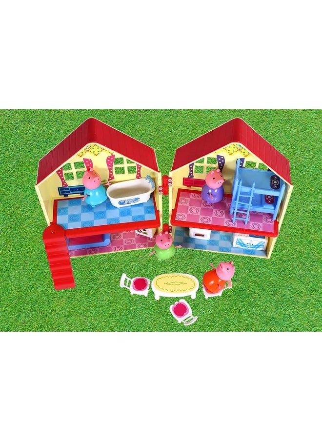 Toy Zone Toyzone The Pig House-46059 | Doll House With 14 Pcs. Accessories | Fun At Home With Pig House Playset | Role Playset | Doll House For Kids Age 3+  - Image 2