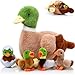Zomiboo 5 Pcs Duck Plush Set Mama 4 Baby Ducklings with Zipper Pouch Soft Plush Stuffed Animals Toys FamilyMallard Duck - Image 2