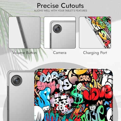 Robustrion Cover for Samsung Galaxy Tab A11 Plus Cover Case 11 inch, Flip Cover Case for Samsung Galaxy Tab A11 Plus Cover/Tab A11+ Tablet Cover with Translucent Back - Hippy - Image 5