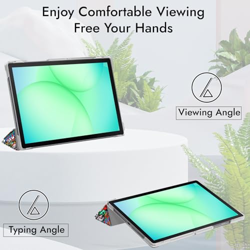 Robustrion Cover for Samsung Galaxy Tab A11 Plus Cover Case 11 inch, Flip Cover Case for Samsung Galaxy Tab A11 Plus Cover/Tab A11+ Tablet Cover with Translucent Back - Hippy - Image 4