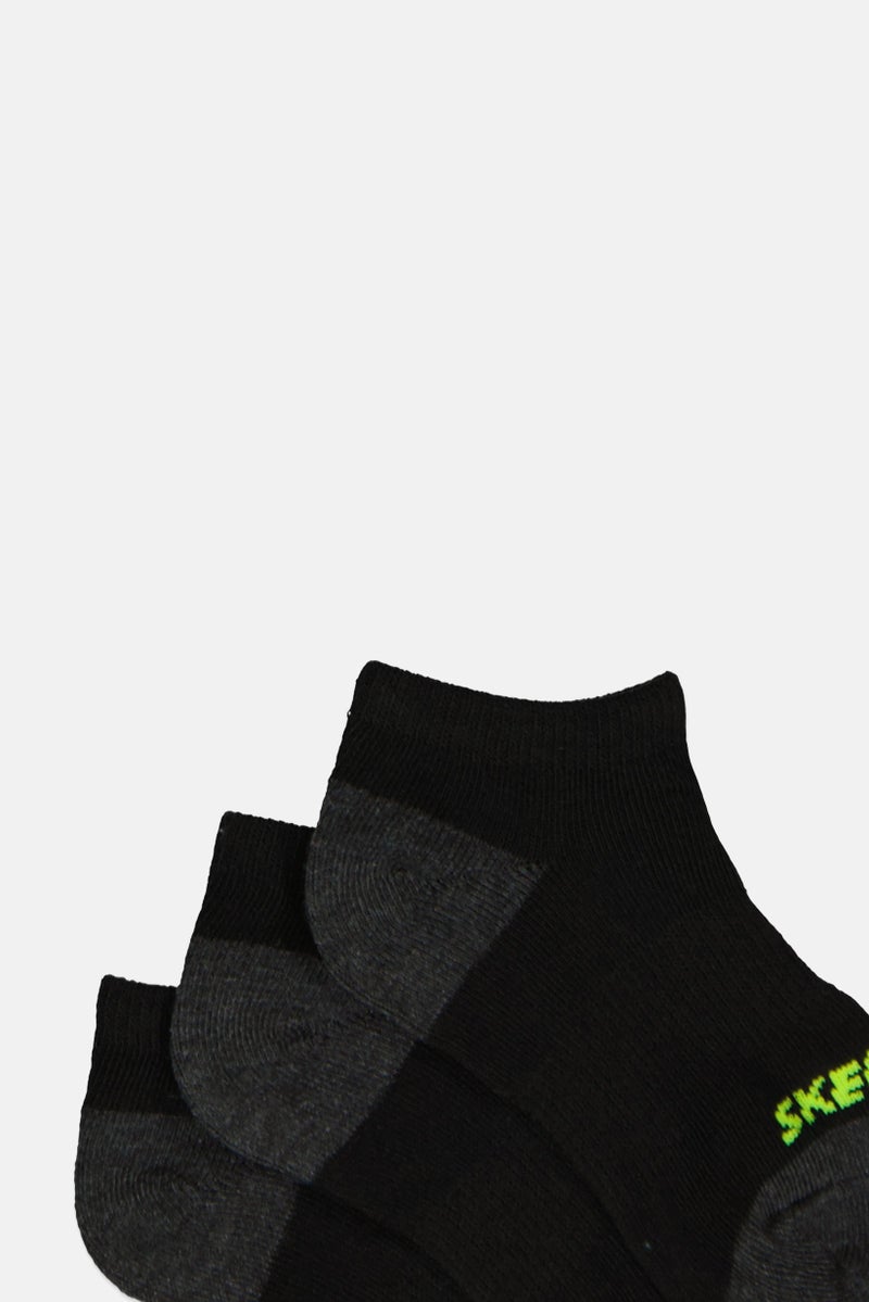 SKECHERS Kids Boy 6 Pairs Brand Logo Quarter Crew Sock, Multicolor - Image 2