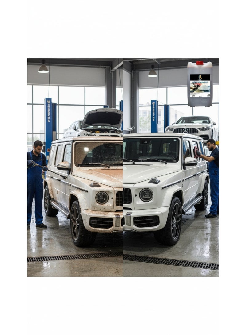 Best Choice Car Shampoo and Wax 20 Litres - 2-in-1 Concentrated Car Wash Liquid with Wax Protection – Low Odor, Bulk Automotive Cleaning Solution – Made in UAE – Professional & Personal Use - Image 2